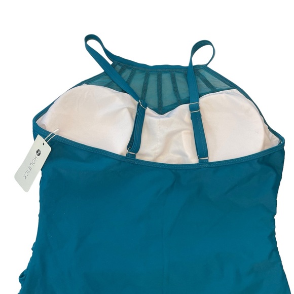 Holipick NWT Women's High Neck One Piece Swimsuit Tummy Control Halter Size XXL - Picture 8 of 14